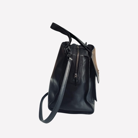 Kate Spade Sample Black Leather Tote Handbag, Work Bag 12”L x 10”H x 5.5”W - Picture 5 of 14